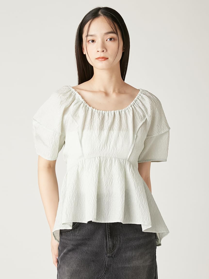 Amazon.co.jp: [フレイ アイディー] 2wayペプラムパフチュニック