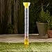 Taylor Jumbo JR Rain Gauge, Measure and Monitor Precipitation, Easy to Read for Backyard, Patio, Garden, and Lawn, 5-inch, Yellow