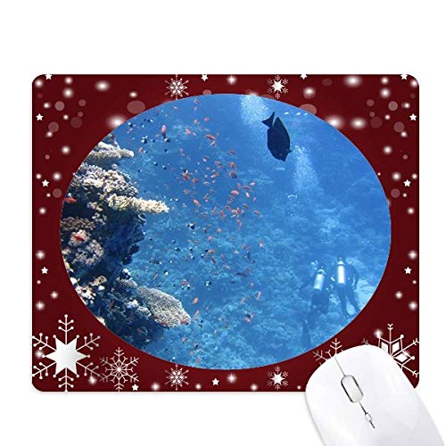 Tapis de souris Science Nature Ocean Fish Plongée en caoutchouc dense