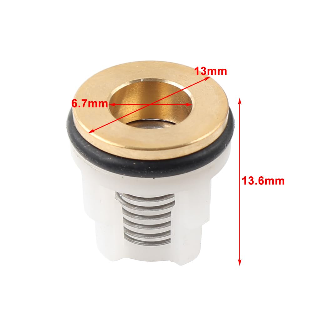 Kit de válvulas Check 42123 para bomba de hidrolavadora Annovi Reverberi RMW SRMV RMV de metal plateado