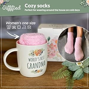 Triplegiffftedbestgrandmaevergiftsideasforgrandmotherfromgrandkidscoffeemugandsocksfromgrandsongranddaughtergrandparentbirthdaychristmasmothersdayceramiccup380ml Urban Country Home Decor Triple gifffted best grandma ever gifts ideas for grandmother from grandkids coffee mug and socks from grandson granddaughter grandparent birthday christmas mothers day ceramic cup 380ml urban country home decor
