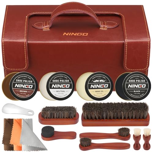 NINGO Leather Shoe Polish Kit
