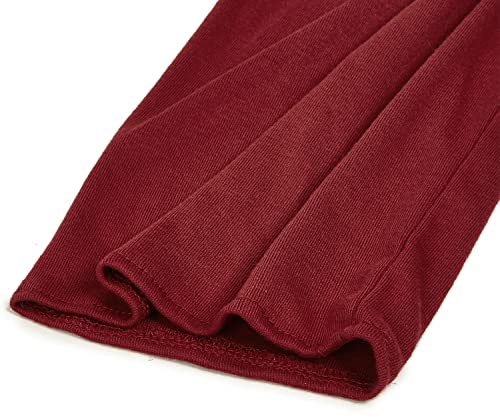 Ragemall Men Long Cardigan Loose Open Front Ruffle Shawl Collar Drape Cape Vintage Cloak Outwear_Pure_Wine Red 3Xl #TOP3