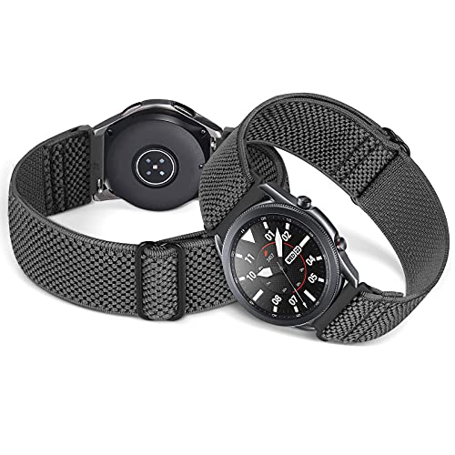 compatible with 16mm 18mm 19mm 20mm 22mm 24mm watch bands quick release replacement wristbandadjustable stretchy nylon solo loop straps fabric braided sport elastic bands for men women