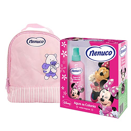 Nenuco Pack Regalo Bebé Mochila de Paseo Rosa con Agua de Colonia