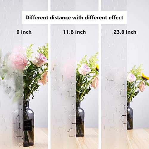 Kromapolis Frosted Window Film, Static Film Window, Glass Window Film Privacy, Etched Glass Window Cling, Window Privacy Film Decorative For Home Office Anti-Uv (35.4In. By 157.4In) #TOP5