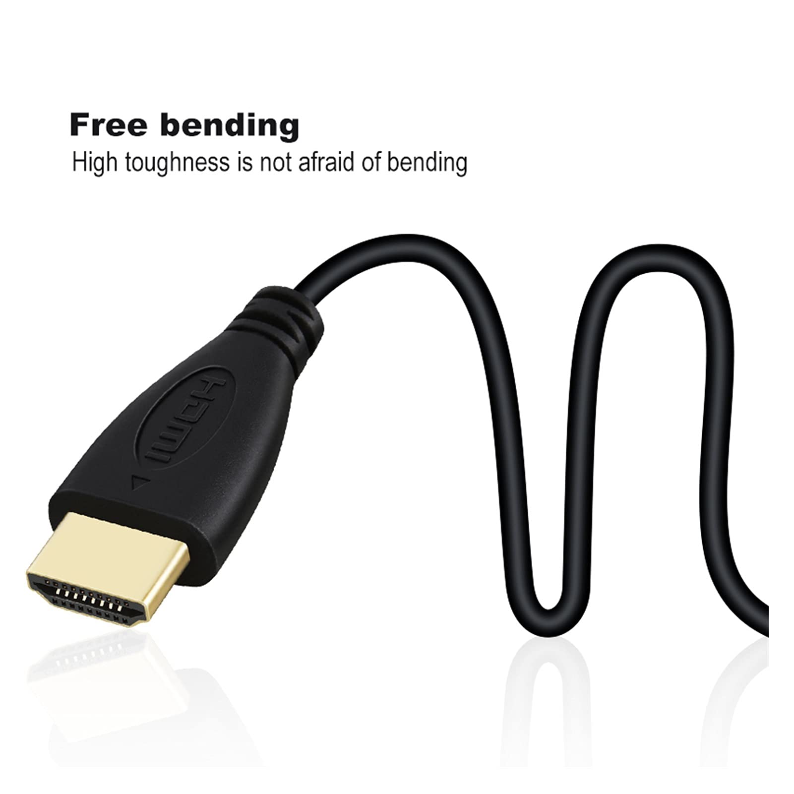 Worship HDMI.Kabel 10 sztuk/partia 2.0 1.4 Obsługa 4K*2K 60 HZ 1080P 3D pozłacane kabel wysokiej prędkości HD TV XBOX PS3 komputer (Color : Red, Length : 2m)