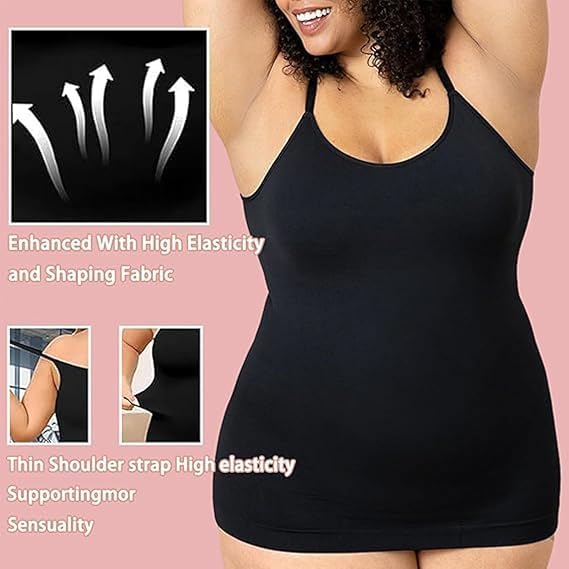 Cumulatively Camisole, 2025 All Day Shaping Comfort Stretch Camisole, Cumulatively New Crew Neck Tops2