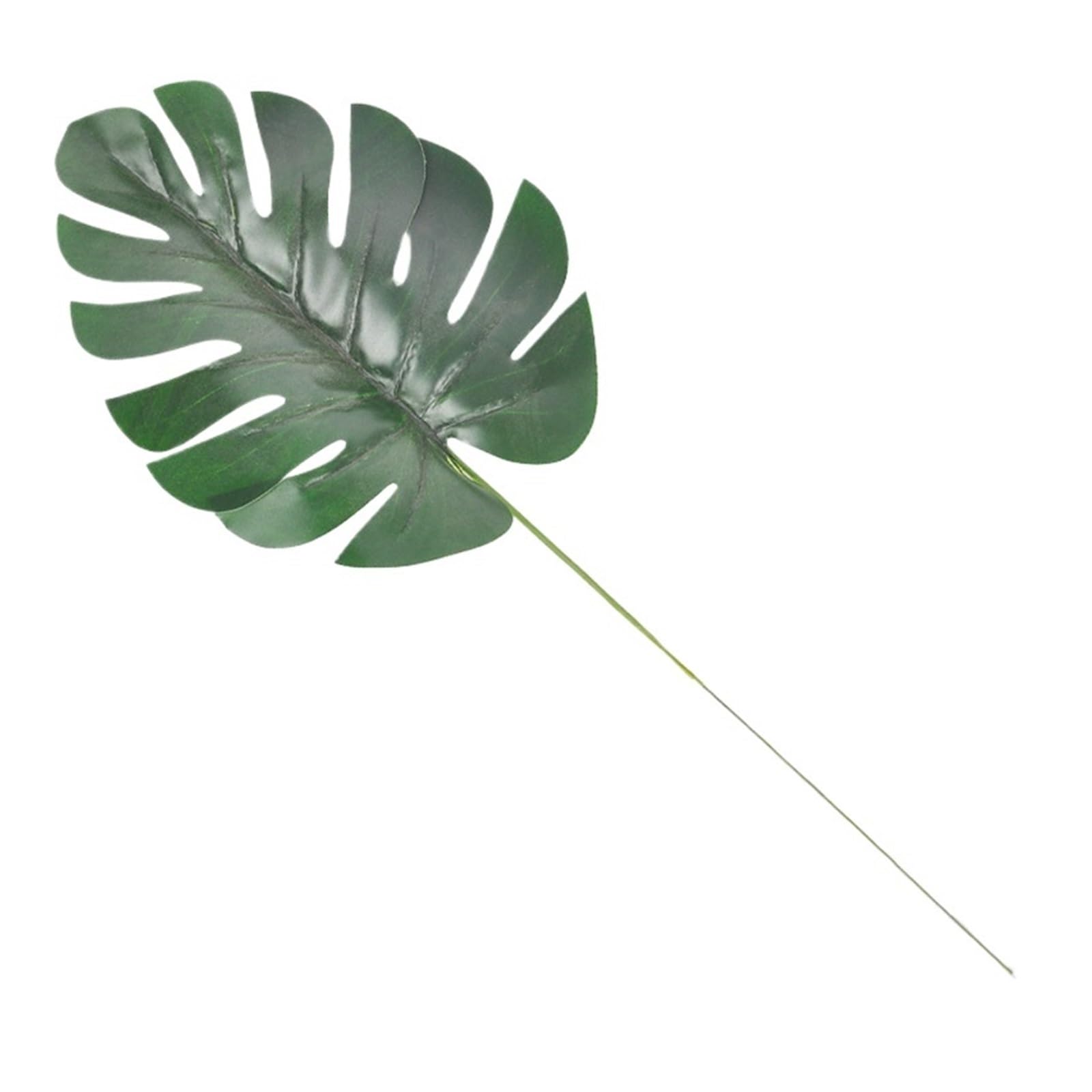 Artificial Foliage Stems Simulated Turtle Back Leaf Wholesale Flower Arrangement Plant Fake Birthday Party Wedding Decoration Balloon Accessories(Color2,10pcs)
