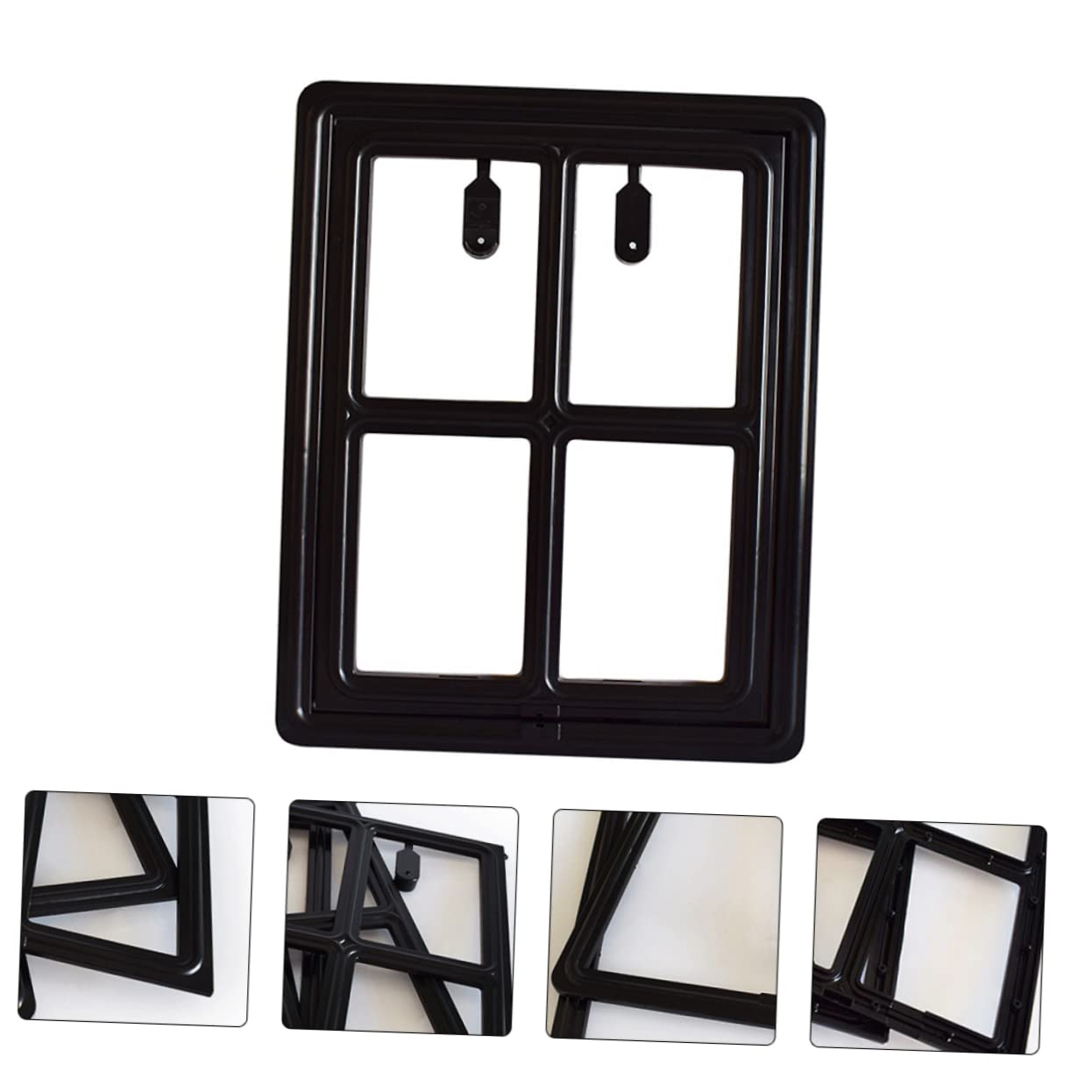 Toddmomy Pet Supplies Pet Screen Door Cat Dog Access Plastic Scratch-Resistant Easy to Install Lockable