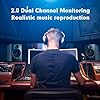 Ortizan Dual-Mode 2.0 Studio Monitors, Active Monitor Speakers Bluetooth 5.3 Wireless Computer PC, 80W Power Bookshelf Speakers, Wooden Enclosure for Recording Multimedia, Gaming, Music Production #5