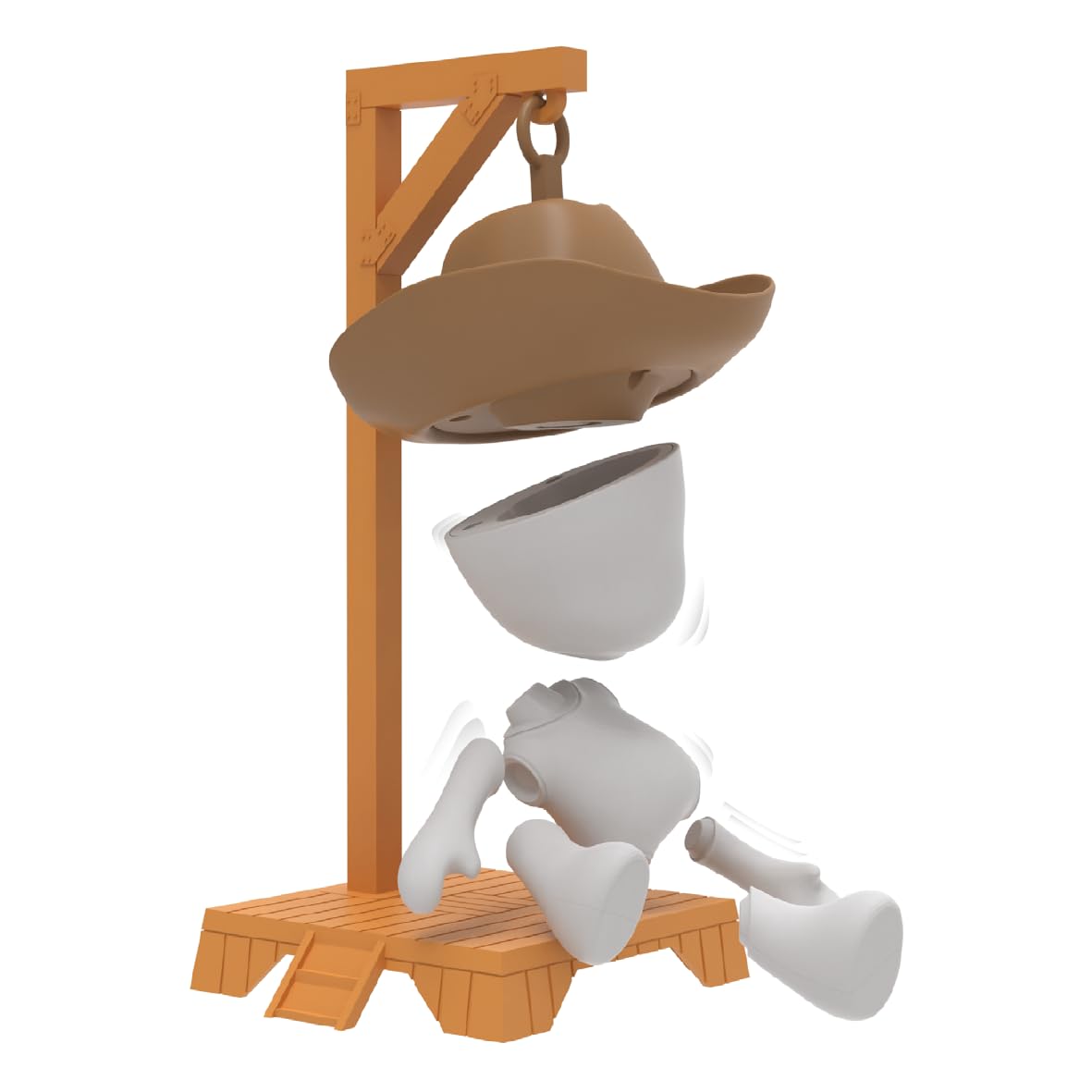Joe Le Pendu, Gioco da tavolo Intemporale - Devine La Parola Prima di essere impiccato, Rapidità e riflessione, 2 giocatori e più, per bambini dai 6 anni, GP100, Marrone
