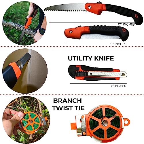 Gardening Tools for Women Stainless Steel Gardening Tools - Gardening Kit Garden Tools for Women Includes Shovel Trowel Fork Rake Gardening Gloves Perfect Gardening Gifts - Thumbnail 4