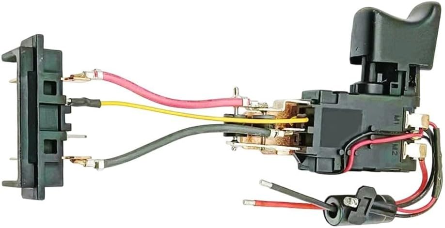 Drill Trigger Switch Compatible with DCD771 DCD771C2 TYPE1 N868642 N335379 Black Plastic Power Tool Replacement Part