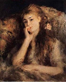 ピエール　オーギュスト・ルノワール　少女の肖像画 絵画 二人の少女の肖像。ピエール・オーギュスト・ルノワール（1841