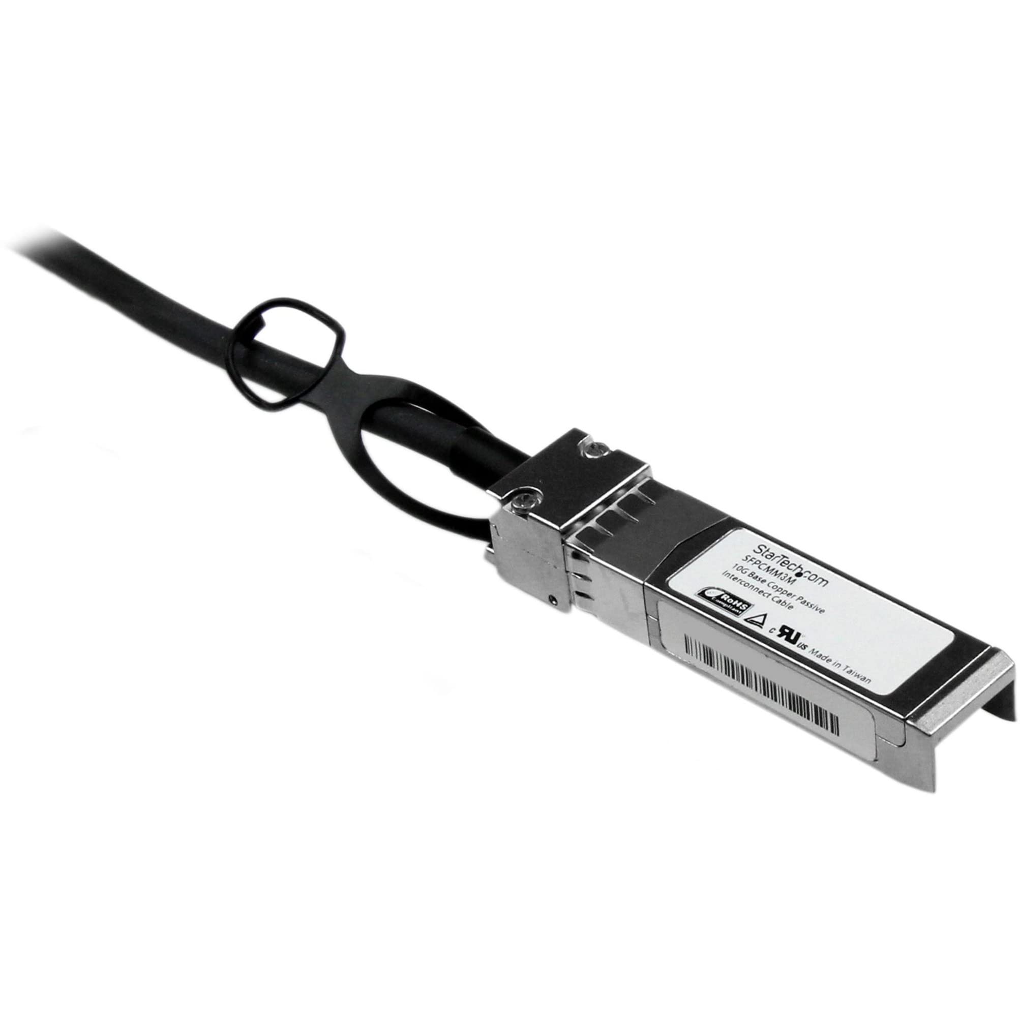 StarTech Câble SFP+ 10 GbE DAC Cisco SFP-H10GB-CU3M 3m (SFPCMM3M) | Réseau passif, Connexion directe, Twinax cuivre, Alternative économique à la fibre, Conforme MSA