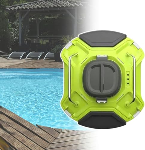WQZzjm Aspiradora de Piscina automática e Impermeable, con filtros de 200 μM, tecnología de Acoplamiento automático y 120 Minutos de autonomía, para Piscinas elevadas y enterradas.