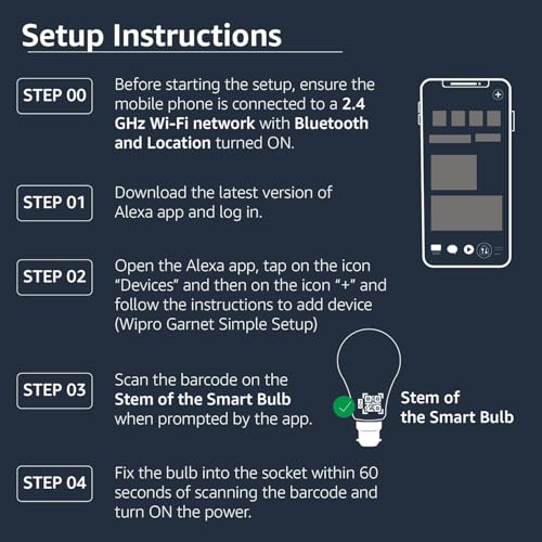 Image of All-new Echo Spot, Smart alarm clock with vibrant sound + Alexa, Black Smart Home Speaker Combo with Wipro Simple Setup 9W LED Smart Color Bulb