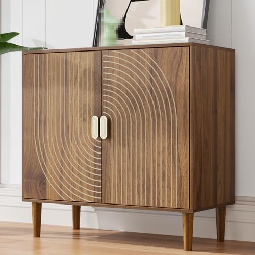 Wooden Sideboard Buffet Cabinet with Adjustable Shelf