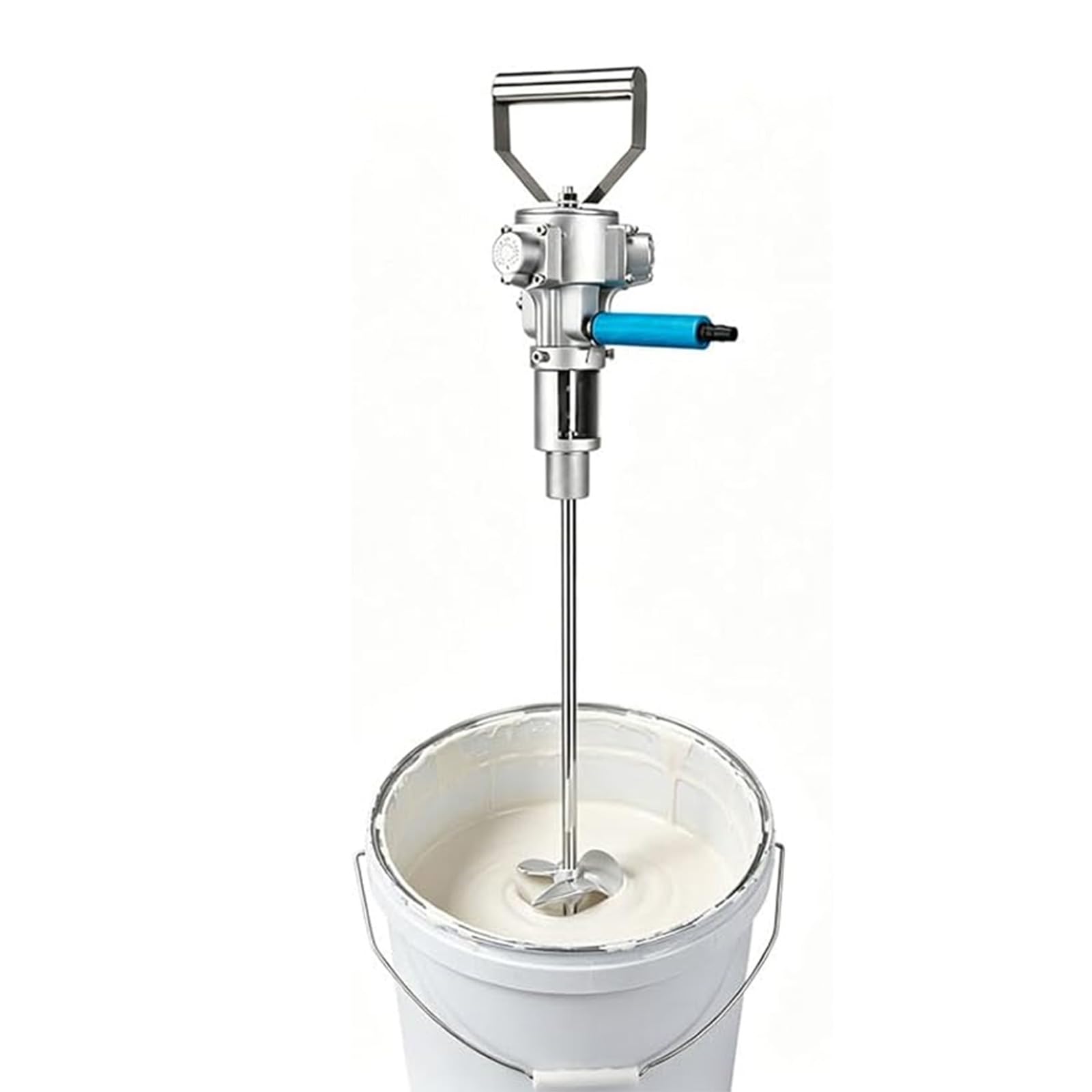 Mezcladora Neumática Portátil para Pintura, Capacidad De Mezcla: 60 L, Velocidad Ajustable De 50 a 2800 RPM, Presión De Aire De Trabajo: 6-8 Kg, Ideal para Obras Y Pequeños Talleres