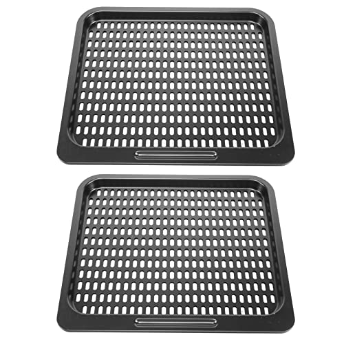 Qeunrtiy Reemplazo de la Bandeja de CoccióN de 2 Piezas, Rejilla de CoccióN de de 10 QT, Accesorios para Freidora de, Horno de Freidora de, Apto para Lavavajillas (10 QT)