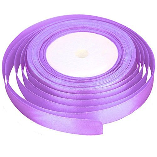 GCS LONDON Cinta de satén para bodas, manualidades, regalo de Navidad, 22 – 25 metros x 10 mm