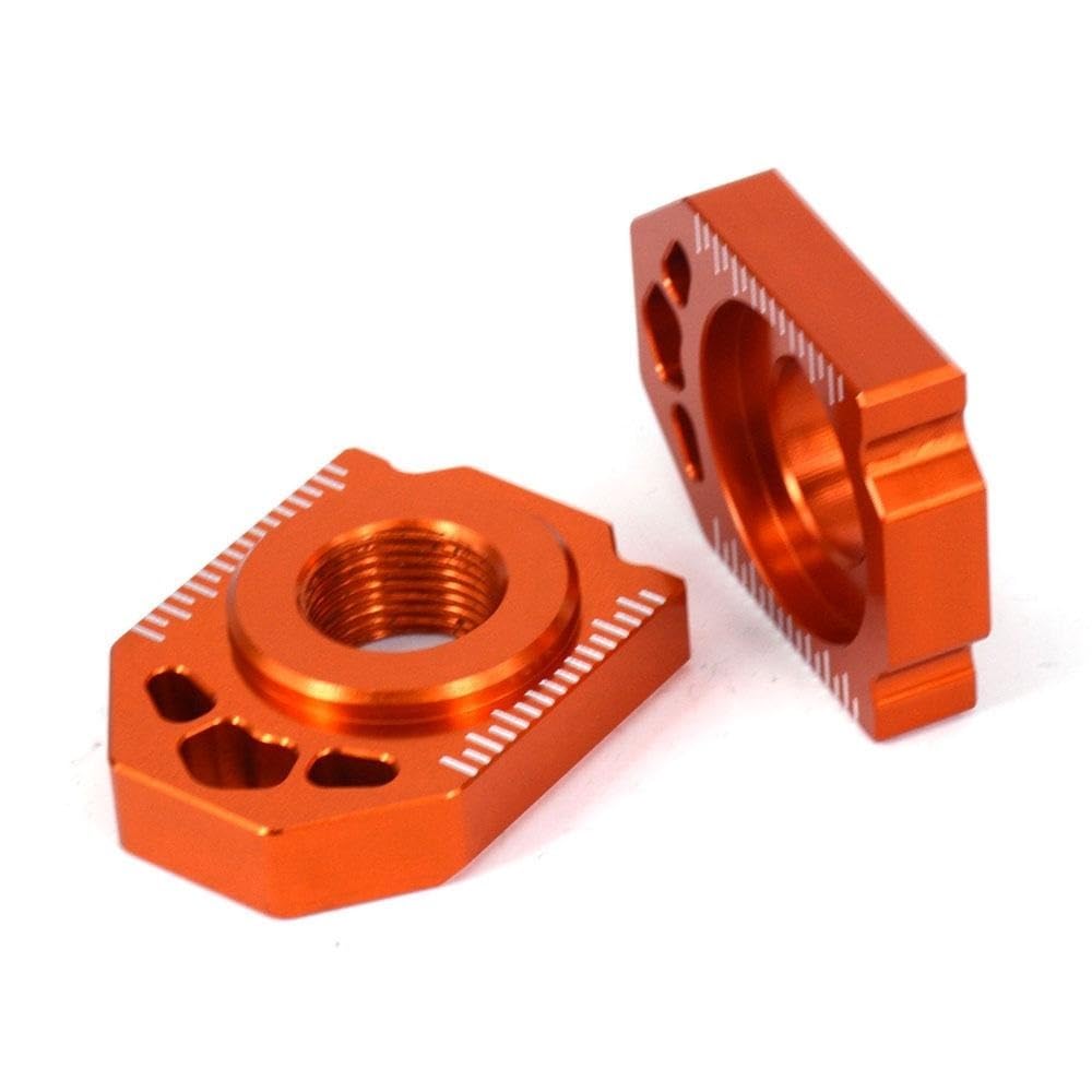 Protection De Chaîne Bloc d'essieu de réglage de chaîne arrière CNC, Convient pour SX SXF XC XCF EXC EXCF XCW XCFW 85-530 Dirt Pit Bike