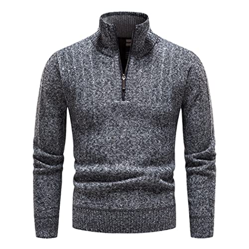 Pull d'hiver en polaire épais isolation thermique maximale col roulé zip
