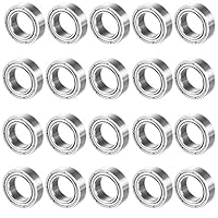 Algopix Similar Product 6 - uxcell 20pcs MR106ZZ 6mmx10mmx3mm
