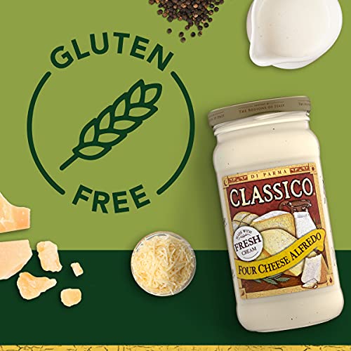 Image of Classico Four Cheese Alfredo Pasta Sauce (15 oz Jar) (Pack of 3)