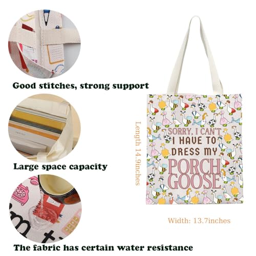 Bolso Tote para amantes de gansos KUIYAI miniatura 4