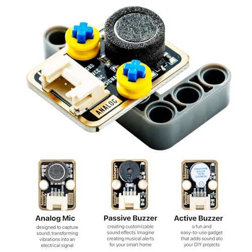 Image of Lonely Binary TinkerBlock ESP32-S3 Starter Kit 12 Sensors for Arduino IDE | ESP32-S3 16MB, WiFi + BT 5.0; expansion board + 12 plug-in sensor modules; standardized cables, no breadboard wiring