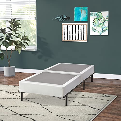 Mattress Solution 4-Inch Wood Split Low Profile Traditional Box Spring/Foundation For Mattress Set, Twin
