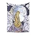YYRAIN Boemia Bianco Giallo Animale Arazzo Adesivi Murali Hotel Cafe Sfondo Biancheria da Letto in Stoffa Copriletto 51.2x59 inch{130x150cm} A