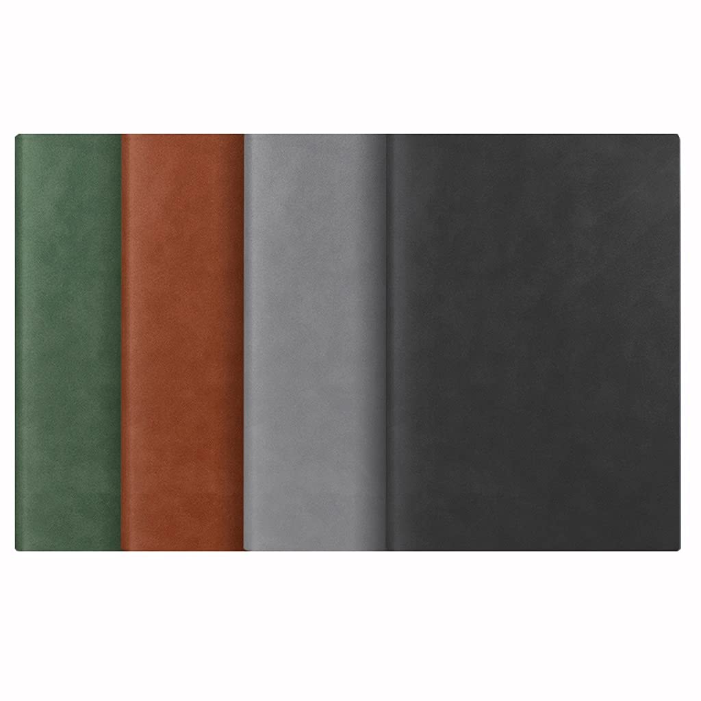 journal taccuino Taccuino , PU. Giornalino a colori in pelle, 4 pezzi di diario di scrittura, adatto per fare piani, registrazione giornaliera, ufficio, forniture scolastiche Affari dell'ufficio scola