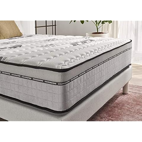 naturalex Carbone Plus | Innovative Spinal Massaging Effect Memory Foam Mattress | 4ft6 Double Size 135x190cm | Advanced Air Fresh Ventilation for Added Breathability | OekoTex Certified Pure Cover