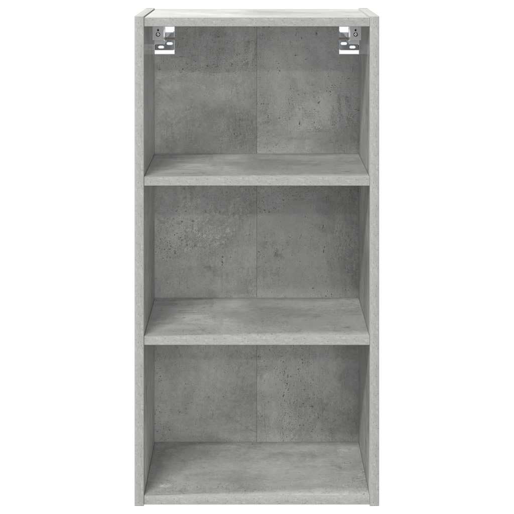 Hängeschrank Beton Grau aus Holzwerkstoff 40 x 29,5 x 80 cm mit viel Stauraum für Küche und Esszimmer, moderner Mehrzweckschrank mit Tür und Regal, ideal als Vorratsschrank und Organizer