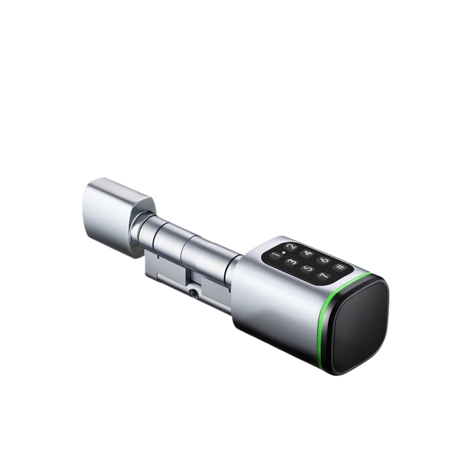 Cerradura de puerta Digital inteligente for Tuya, cerrojo de mortaja con 2 vías, longitud de cilindro ajustable, huella dactilar, contraseña, llave de aplicación, desbloqueo de tarjeta IC(35 and 35)