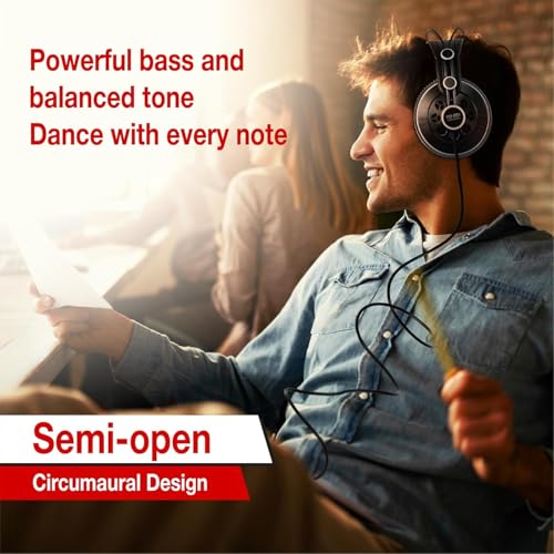Image of Superlux Semi-Open Studio Headphones - Over-Ear, Lightweight & Comfortable, High-Fidelity Sound for Mixing, Recording, Gaming & Everyday Listening