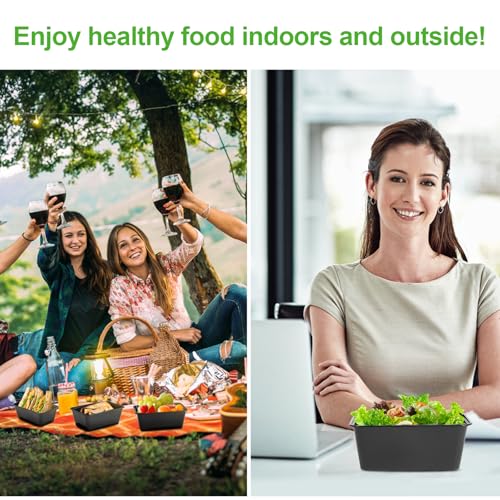 Image of Evmliy 10Pack 28oz Meal Prep Containers Disposable Food Storage Containers with Lids, 1-Compartment Reusable Food Storage Plastic Stackable To Go Boxes Microwave, Freezer, Dishwasher Safe