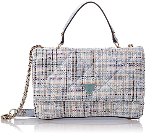 GUESS womens Cessily Convertible Crossbody Flap, Pale Cloud, one size US