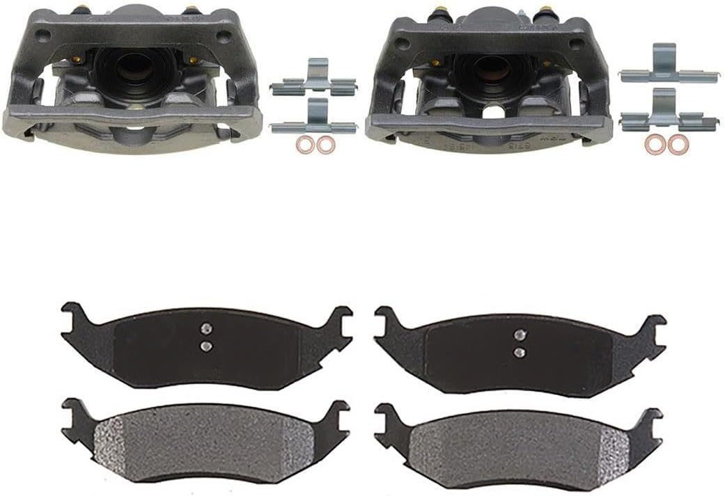 4Pcs Rear Automotive Replacement Brake Calipers with Pads for Ram 1500 2011-2018 for Chrysler Aspen 2007-2009 for Dodge Durango 2006-2009 for Dodge Ram 1500 2006-2010
