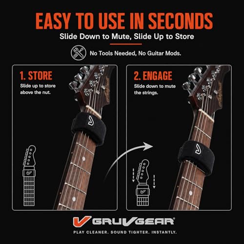 Image of Gruv Gear FretWraps String Muter 1-Pack , Extra Large, Black