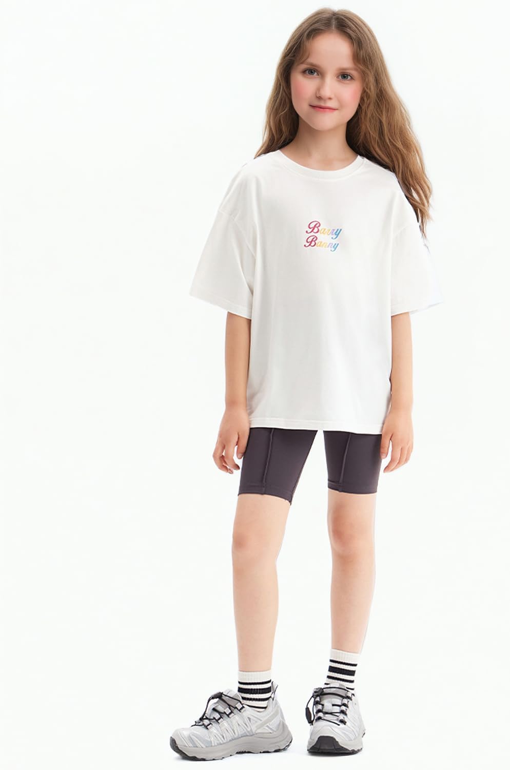 Girls Athletic Shorts Compression Volleyball Dance Gymnastics Clothes for Girls Biker