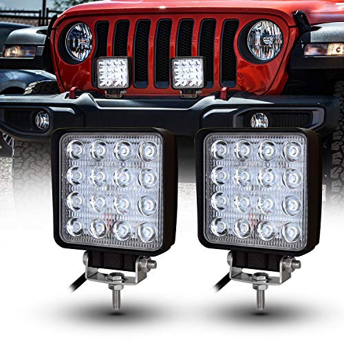 AUXTINGS 2 Pezzi 4 pollici 10.2 cm 18W Flood LED