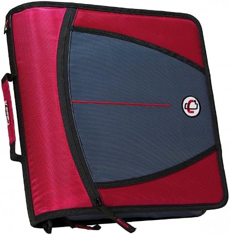 Back to Scool Hard to Find Assortment of Case-it Binders (The Mighty Zip Tab - Red)