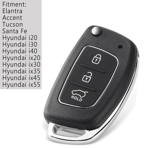 Hyundai Klay Fob Replacement for I20, I30, I40, ix20, ix30, ix35, ix45, ix55, Tucson, Santa Fe Remote Case Shell - Image 3