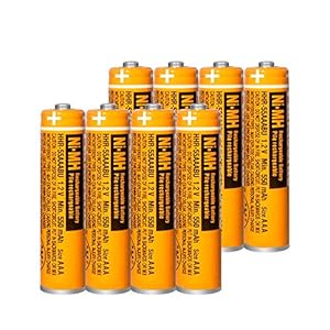 8 x NI-MH oplaadbare batterij 1.2V 550mAh AAA batterij