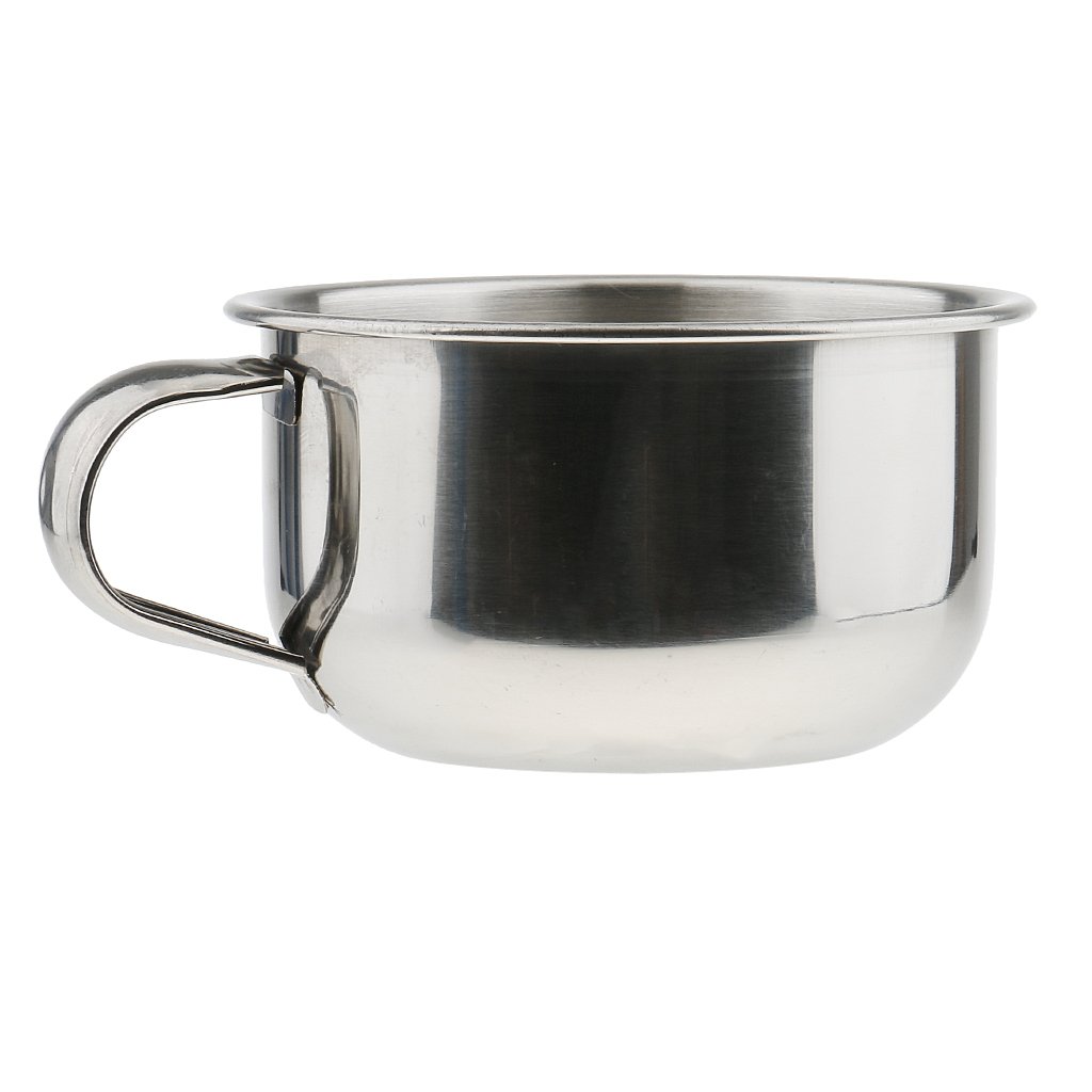 Dovewill Durable Men's Shaving Brush + Barber Metal Beard Shave Soap Mug Cup Bowl Manual Shaver Holder Set