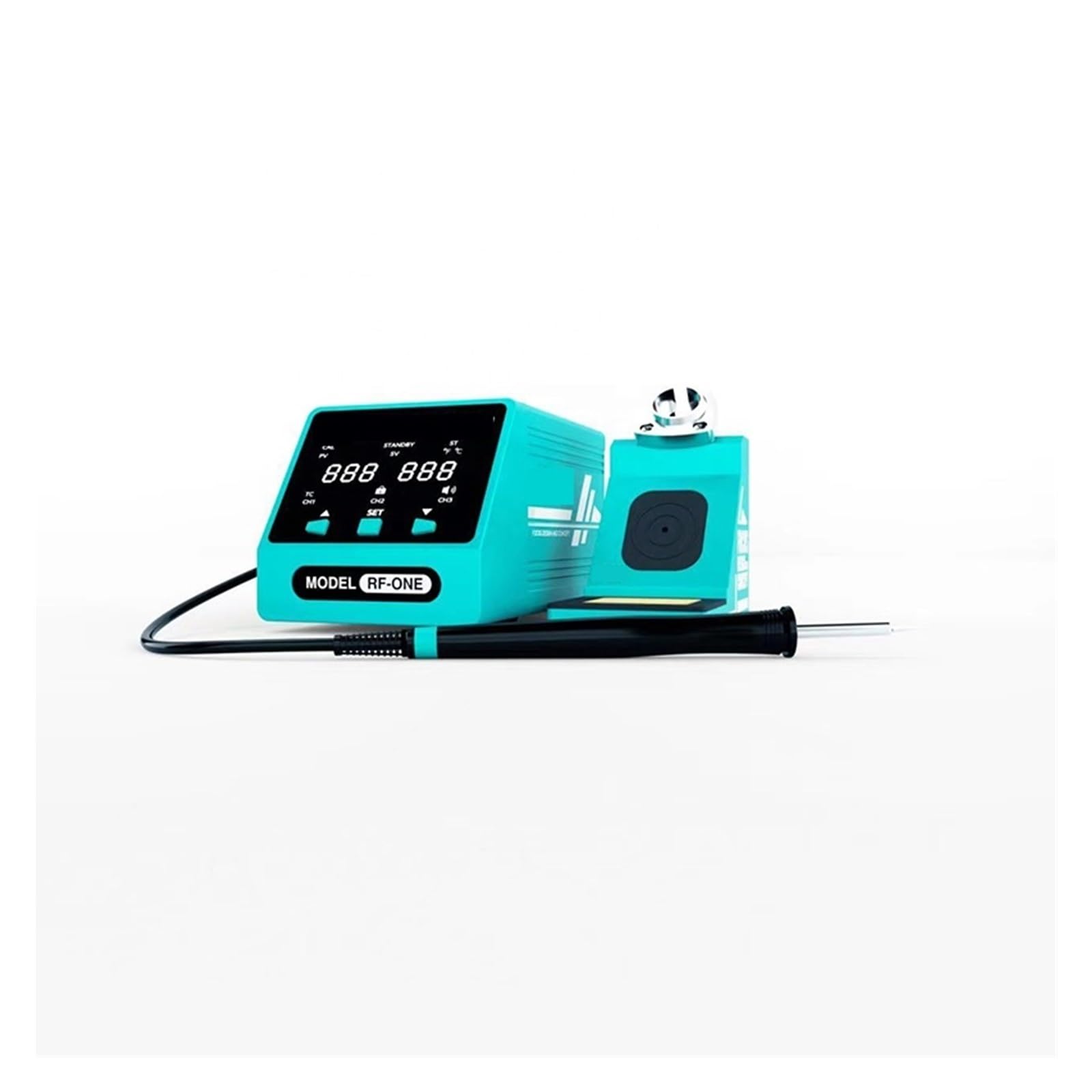 Kit stazione saldante con display digitale Stazione di saldatura con impugnatura SMD for PCB BGA for saldatore intelligente for riparazione a scheda madre del telefono saldatura elettronica T12 Riscal